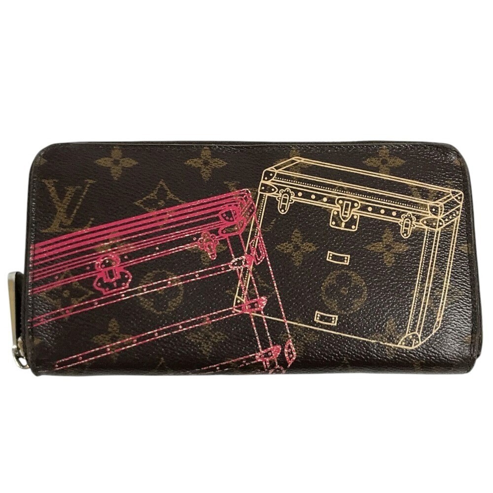 LOUIS VUITTON M58507 Monogram 2014 Christmas Limited Edition Zippy Wallet Lon...